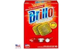Brillo Steel Wool Soap Pads 10ct pack (Lemon, 3)