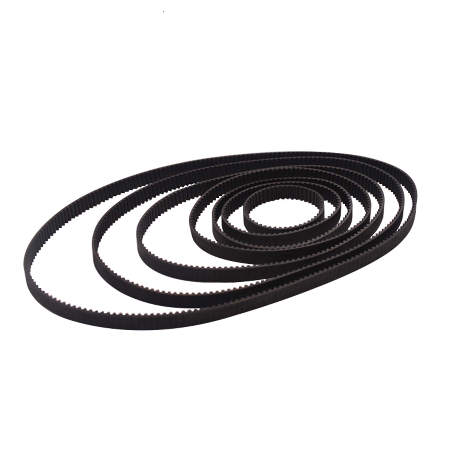 GT2 Closed Timing Belt 6 mm Wide Timing Belt with Closed Rubber Loop 110 112 158 200 280 300 400 752 852 mm for 6 mm Width (GT2-400 mm-bikou)