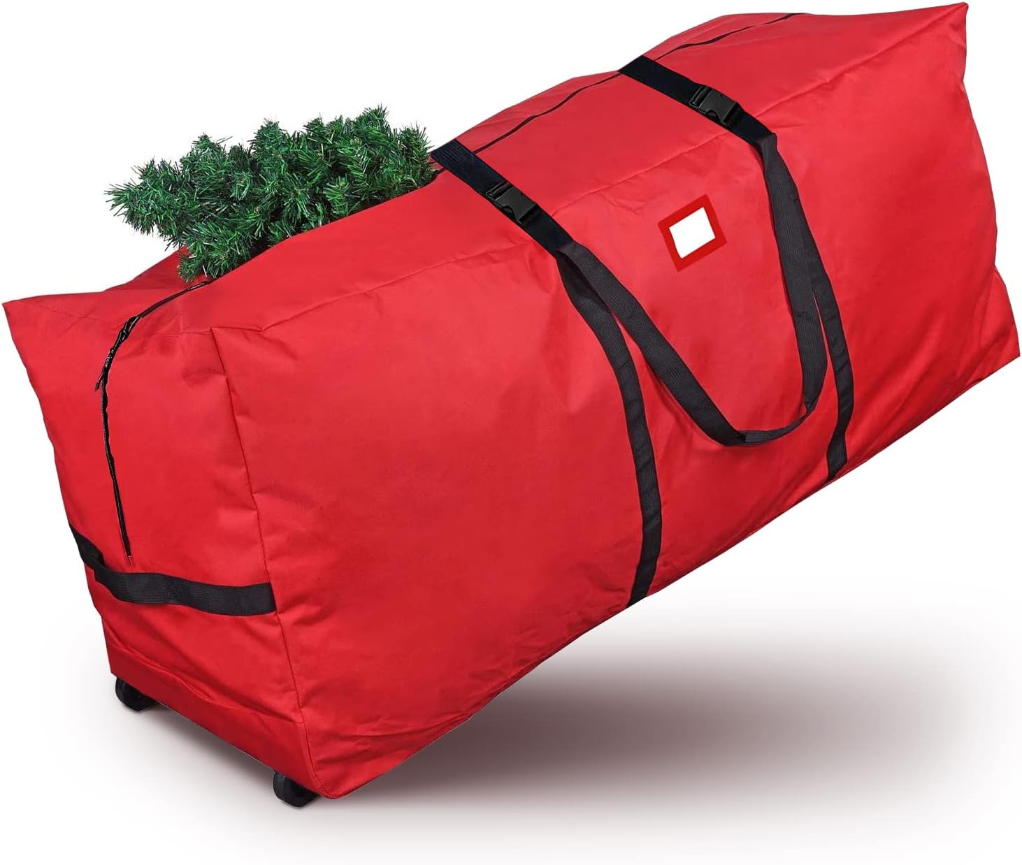 Holiday Décor Storage - JOY SPOT! Rolling Christmas Tree Storage Bag,Fits Up to 9 ft Holiday Xmas Artificial Disassembled Trees,Reinforced Handles and Wheels for Easy Transport,Protect Against Dust,Durable abd Waterproof