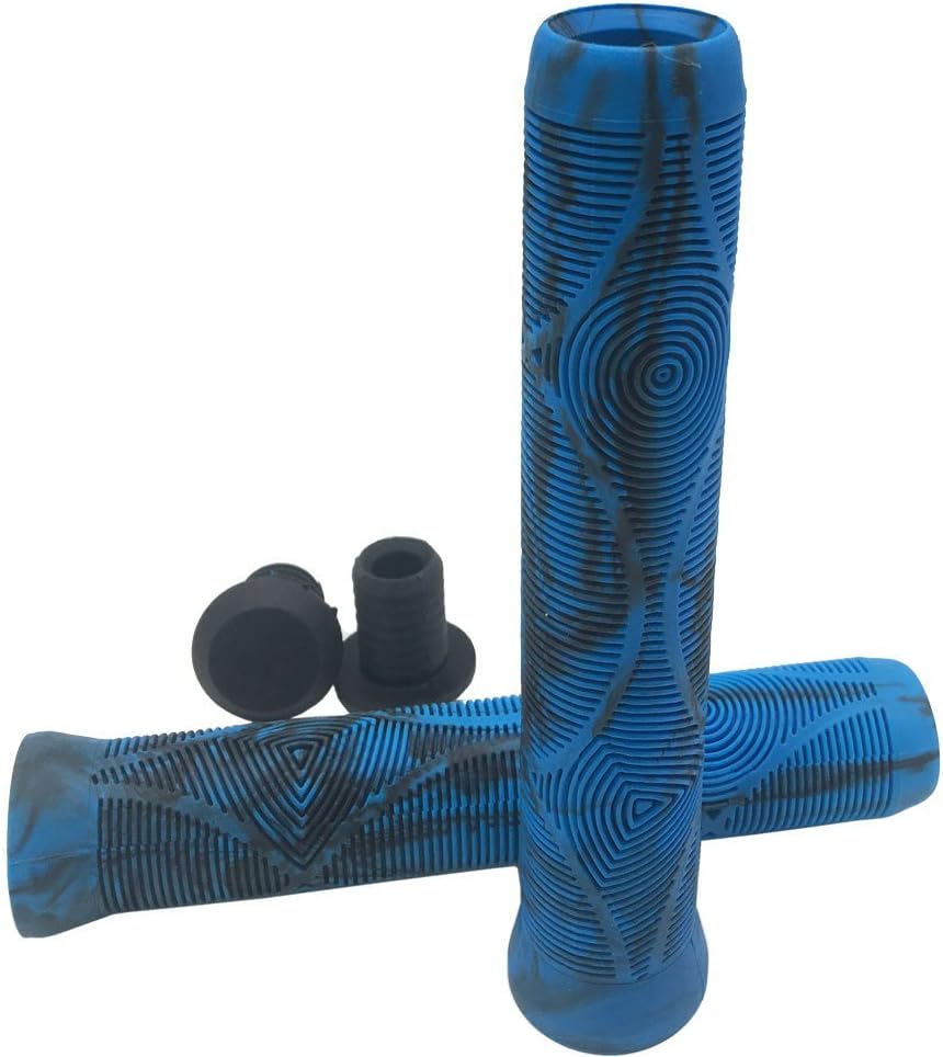 Yowanted Color Mixture Bicycle Handlebar Grips, Comfortable Anti-Skid Shock-Absorbing Bike Handlebar Grips