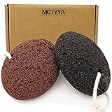 (2 Pack) Natural Earth Lava Pumice Stone for feet and hands, Best Callus Remover and Foot Scrub Pedicure Tools scrubber rock Exfoliation to Remove Dead Skin - Natural Foot File