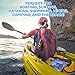 Aquamare Waterproof Pouch Dry Bag with Waist Strap (3 Pack - Black, Blue, Transparent)