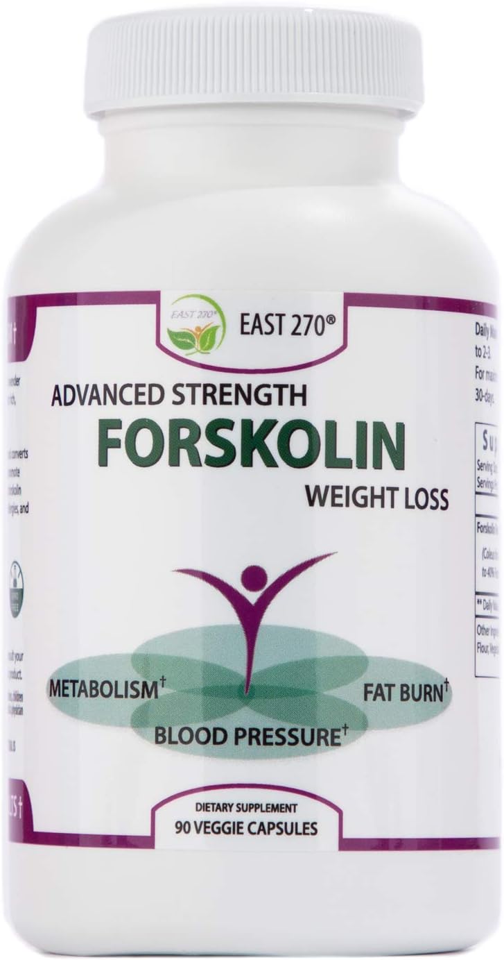 100% Pure Forskolin Extract with 2X More Potency. 90-Diet & Belly Buster Supplement Pills. Weight Loss Enhancer, Metabolism Booster, Carb Blocker, Appetite Suppressant & Fat Burner for Women and Men.