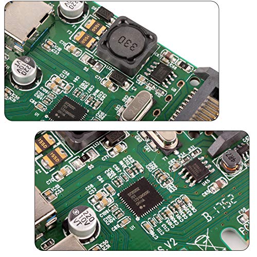 Ubit U3N02S with 2 Ports USB 3.0 Super Fast 5Gbps PCI Express (PCIe) Expansion Card for Windows XP、7、Vista、8、8.1、10 Desktop Computer-Build in Self-Powered Technology-No Need Additional Power Supply