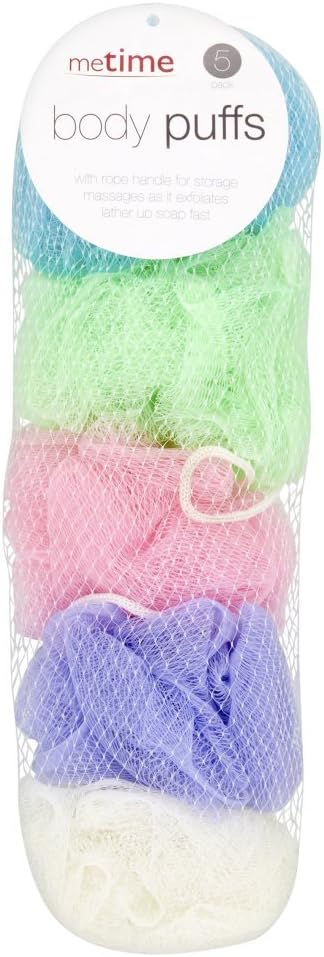 Metime Bath Puffs 5pk (pack of 3)