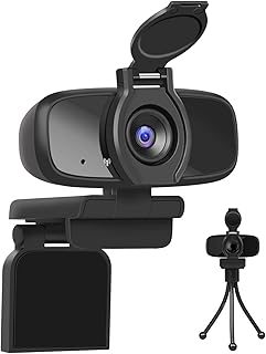 LarmTek Webcam für Pc,USB Kamera mit Webcam Abdeckung,Computer,Laptop Kamera für Konferenzen,Pro Stream,Webcam mit Plug and Play,W2pro,De