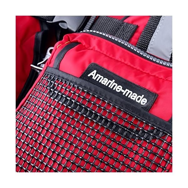 Amairne-made-Boat-Buoyancy-Aid-Sailing-Kayak-Fishing-Life-Jacket-Vest-D11-Red