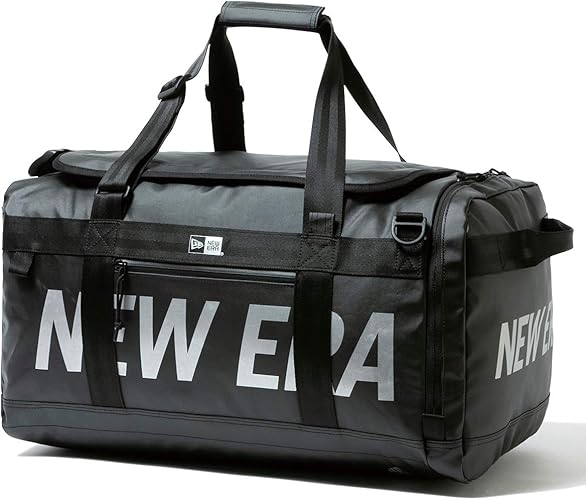 Amazon ニューエラ New Era ニューエラ New Era Club Duffle Bag クラブダッフルバッグ Tpuコーティング ブラック 黒 リフレクトシルバー ブラック Free 幅 約53cm 高さ 約29cm 奥行き 約32cm 容量 約50l New Era ニューエラ ボストンバッグ