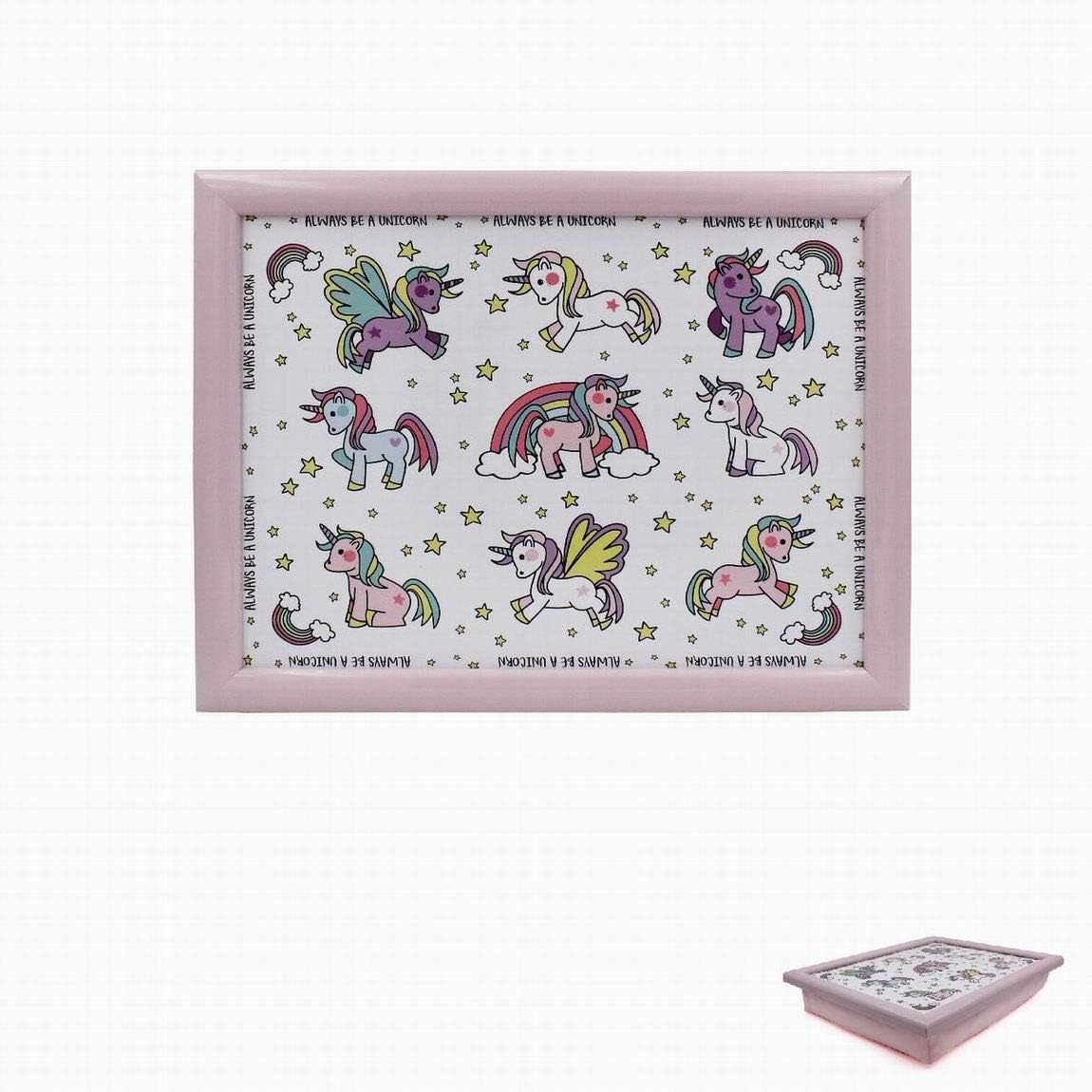 The Leonardo Collection Little Stars Unicorn Laptray Small For Food Serving & Breakfast, Little Stars Unicorn Small - Image 3