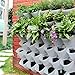 SELF Watering Vertical Wall Hangers with Pots Included – Wall Plant Hangers – Each Wall Mounted Hanging Pot has 3 Pockets – 36 Total Pockets in This Set – Self Watering Planter Setthumb 2