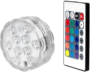 Eclairage Bassin Telecommande Sans Fil Flotteur Lumiere De L Eau Veilleuse Forme De Fleur Etanche Piscine Decoration Lampe Rgb 10 Led Rvb Amazon Fr Luminaires Et Eclairage