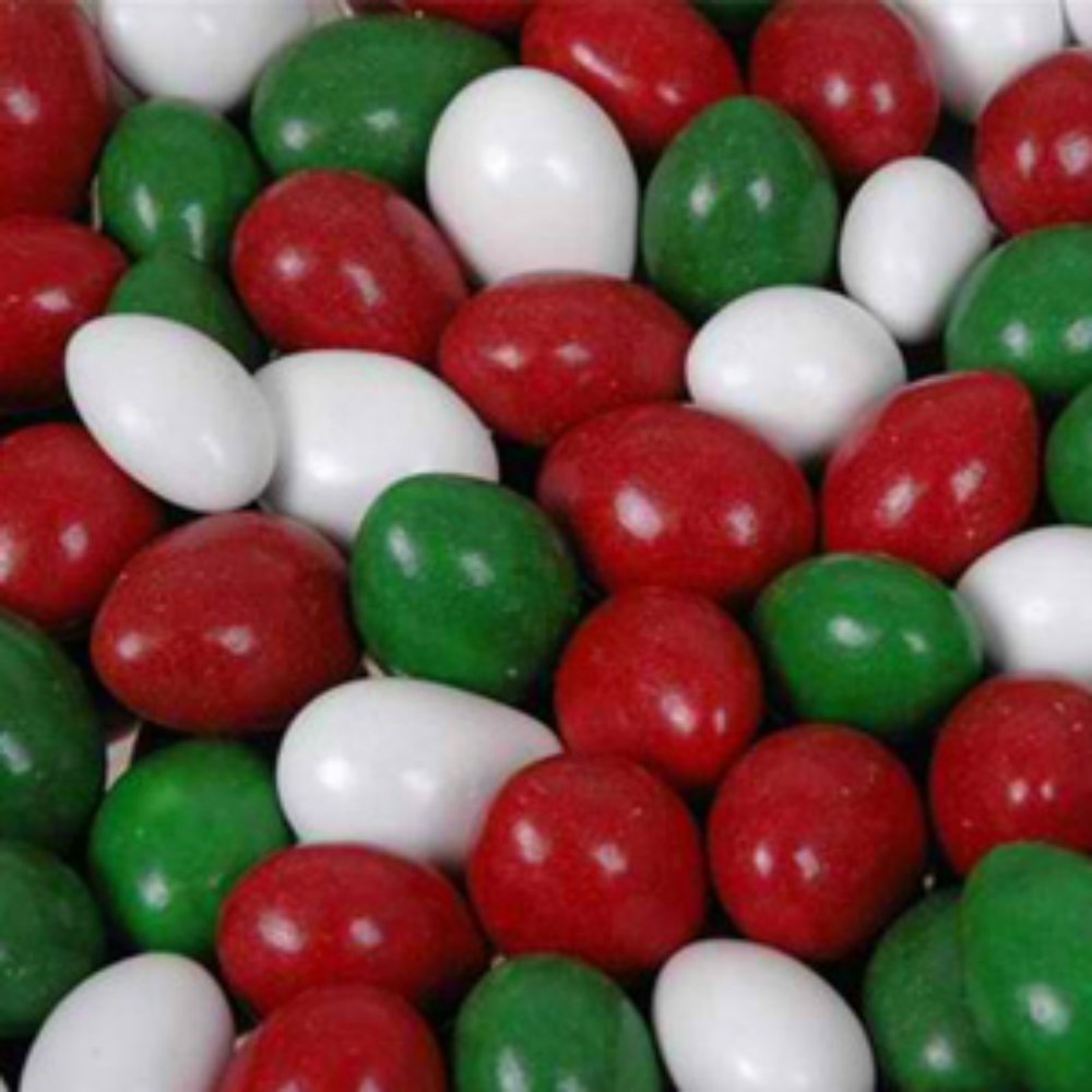 Christmas Mix Chocolate Covered Jordan Almonds 1lb Bag