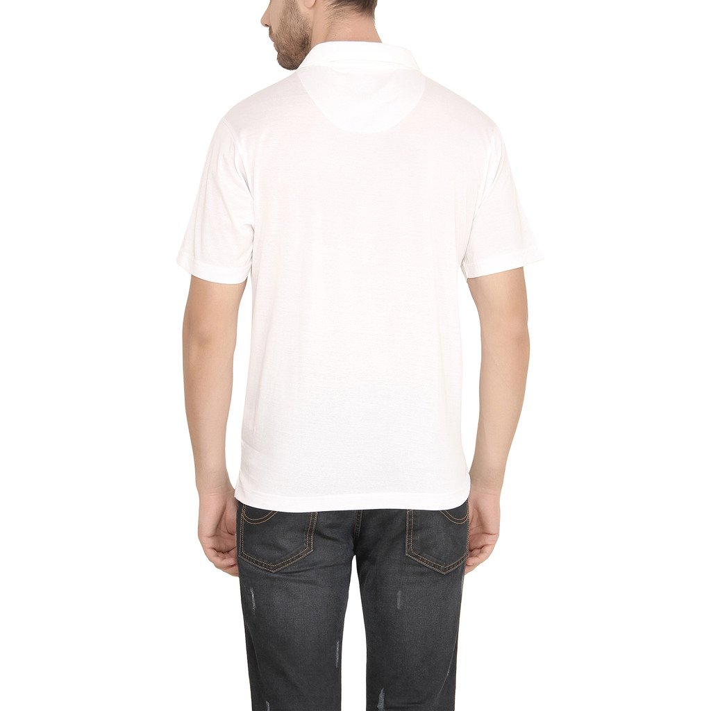 classic polo white half sleeve men t-shirts