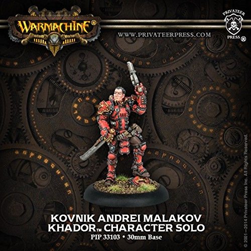 Privateer Press - Warmachine - Khador Kovnik Andrei Malakov Model Kit