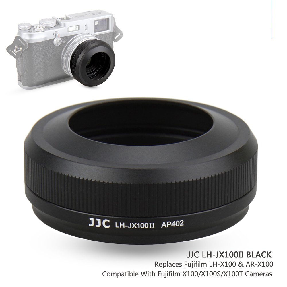 Replaces Fujifilm LHX100 Lens Hood X100S X100T JJC Silver Lens Hood