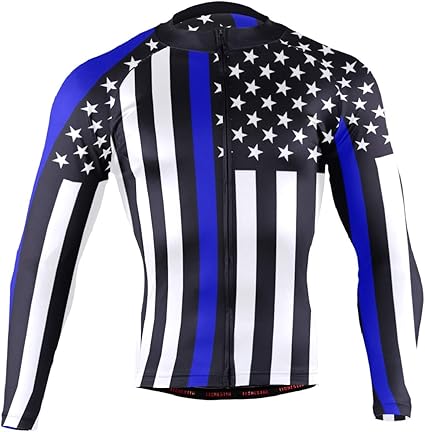 thin blue line cycling jersey