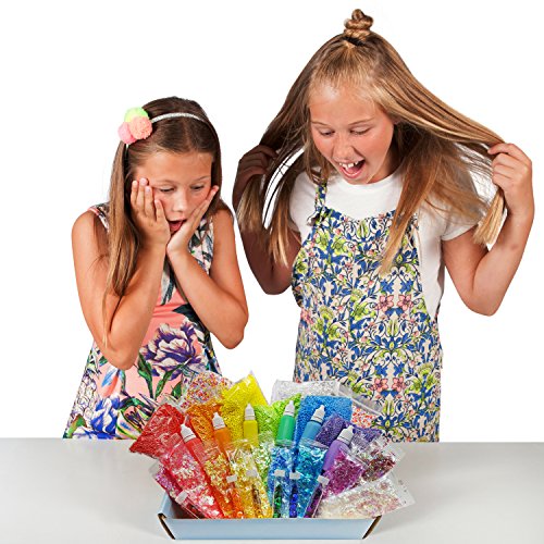 Original Stationery Slime Supplies Stuff [Rainbow Kit add ins] Making Slime for Girls and Boys. Kit Supplies Floam and Fishbowl Beads, Flake Glitter, Pigment, Sequins. No Glue or Activator Included.
