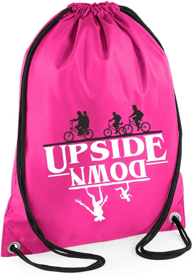 Borse da palestra Fashion Graphic Sacca Sport Zaino Zainetto Upside Down Stranger  Things Inspired Serie TV urban-earth.co.uk
