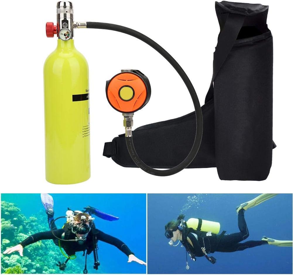 Respirateur De Plongée Portable GUOPIN - Bouteille Oxygène 1L | Plongée Loisir Jusqu'à 10m