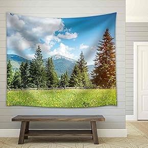 Fantastic Day in a Beautiful Place in Sunlight - Fabric Wall Tapestry Home Decor - 51x60 inches