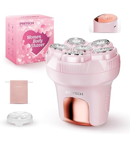 Amazon.com: Electric Razors for Women, （5 Head-Pink  display picture 1