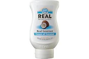 REÀL INFUSED EXOTICS Coco Reàl, Cream of Coconut, 16.9 FL OZ Squeezable Bottle, Individually Boxed