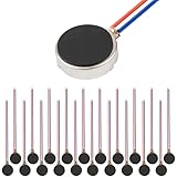 tatoko 20PCS 10mmx3mm Mini Vibration Motors DC 3V 12000rpm Flat Coin Button-Type Micro DC Vibrating Motor for Mobile Cell Pho