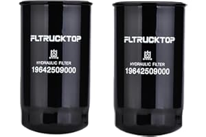 FLTRUCKTOP 2PCS 19642509000 Hydraulic Filter Compatible with Mahindra Tractor 1526 1533 1538 1626 1640 2615 2816 3016 3215 3316 Replaces WIX 57118 BT8488