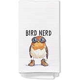 Yomisex Bird Nerd Kitchen Towels, Bird Watcher Gifts Dish Tea Towels for Kitchen, Gifts for Birds Lovers Women Men Decorative Hand Towel, 16x24 Inch