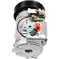 cciyu AC Compressor Pump for Honda for Accord 2.4L 2003-2007 Replaces AC Compressor for Car 7 Grooves 10S17C