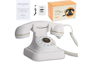 ROOMEDAL Audio Guest Book Wedding Phone- Record Customized Audio Messages with GuestBook – A Personal and Convenient Way to Preserve Your Special Occasions
