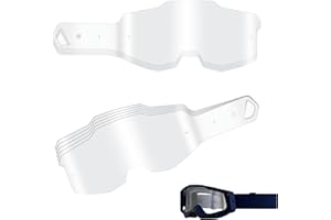 XwaYexa 30-Pack Goggles Tear Offs Standard for 100 Percent Armega, Strata 2/Racecraft 2/Accuri 2, Goggles Tear-Offs Compatible with Dirt Bike & Motocross, Clear Vision Lens Protection