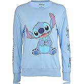 Ladies Lilo and Stitch Shirt - Ladies Classic Lilo and Stitch Long Sleeve Top with Sleeve Prints