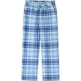 Spring&Gege Boys and Men Soft Flannel Pajamas Pants Plaid PJ Pants Lounge Long Bottoms