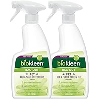 Biokleen Bac-Out Pet Odor Eliminator - 16 Ounce 2 Pack - Enzyme Professional Strength, Fabric Refresher, Fresh Lavender Remov