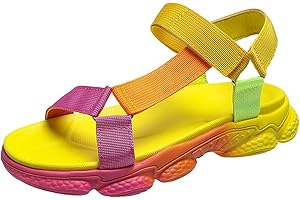 Lausiuoe Hiking Sandals Women Waterproof Lightweight Casual Summer Water Sandals with Arch Support Insole Outdoor Shoes