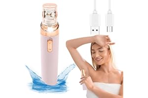 WARMOW Pluxy Epil Pro 3.0 Women Face Epilator, Hero Epilator Facial Razor Waterproof, 2-in-1 Electric Razor Body Shaver, Rechargeable Hair Removal Devices for Facial, Bikini, Legs, Armpits (Pink)