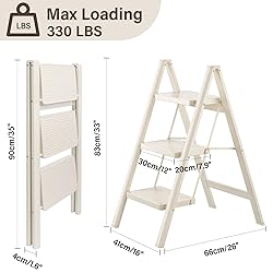 3 Step Ladder, Step Stool for Adults, Protable