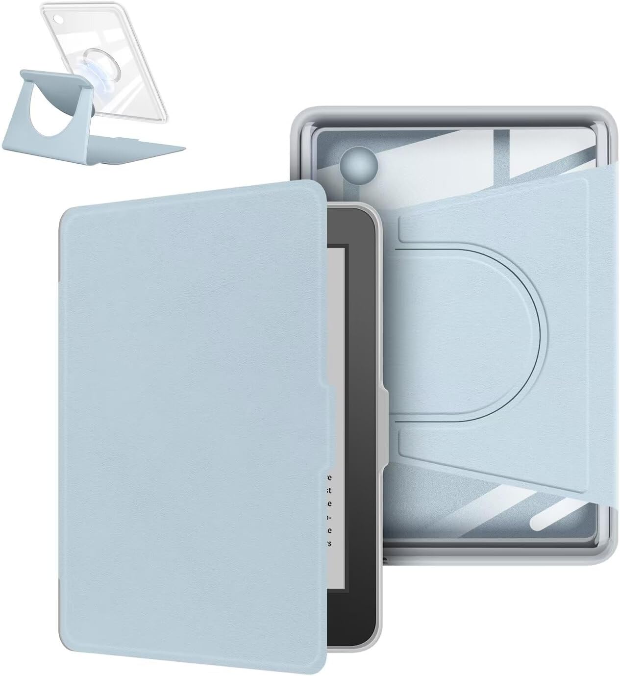 Magnetic Detachable Case Case for 6" Kobo Clara 2E 2022 Released, Ultra Clear Soft Flexible Transparent Acrylic Back Cover with Auto Sleep/Wake for Kobo Clara 2E