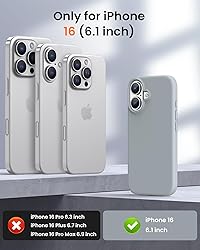 OuXul Designed for iPhone 16 Case,Shockproof Liquid