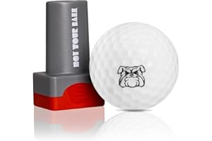 QUBI Golf Ball Stamp, Golf Ball Stamper, Reusable Self-Inking Golf Ball Stamp Marker to Identify Golf Balls, Golf Gifts Golf Accessories for Men and Women Golfers