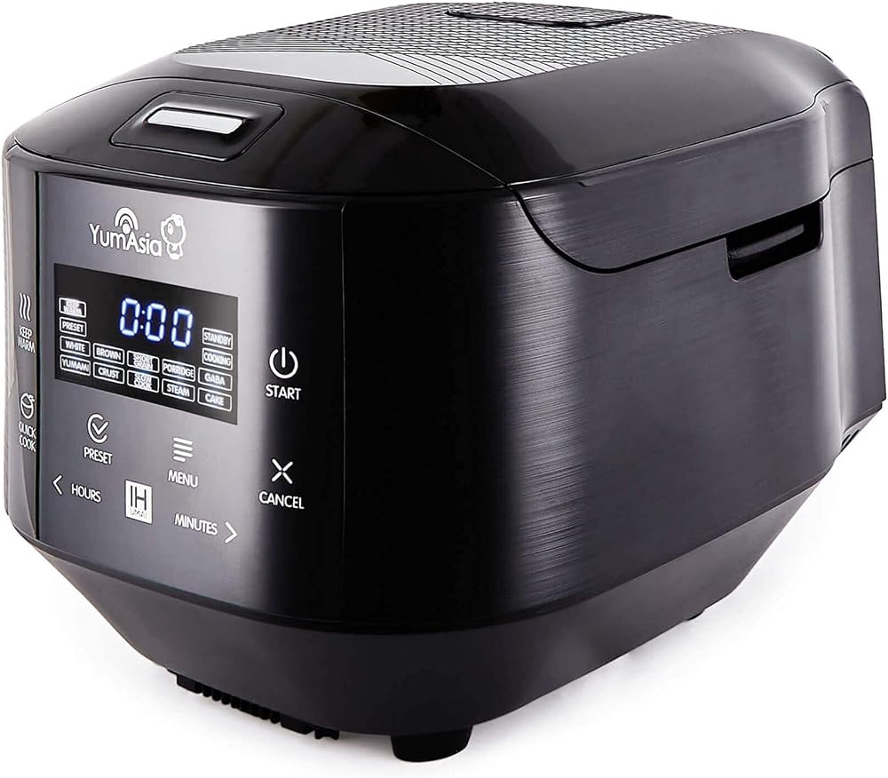 Yum Asia Bamboo Rice Cooker IH Ceramic Inner Bowl 1.5L 220-240V Europe
