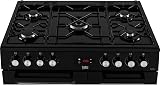Beko KDVF90K 90cm Dual Fuel Range Cooker Black view 2