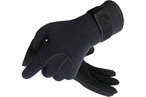 Scuba Diving Gloves - 5mm Neoprene Wetsuit Gloves for Water Sports, Surfing, Diving - Size M
