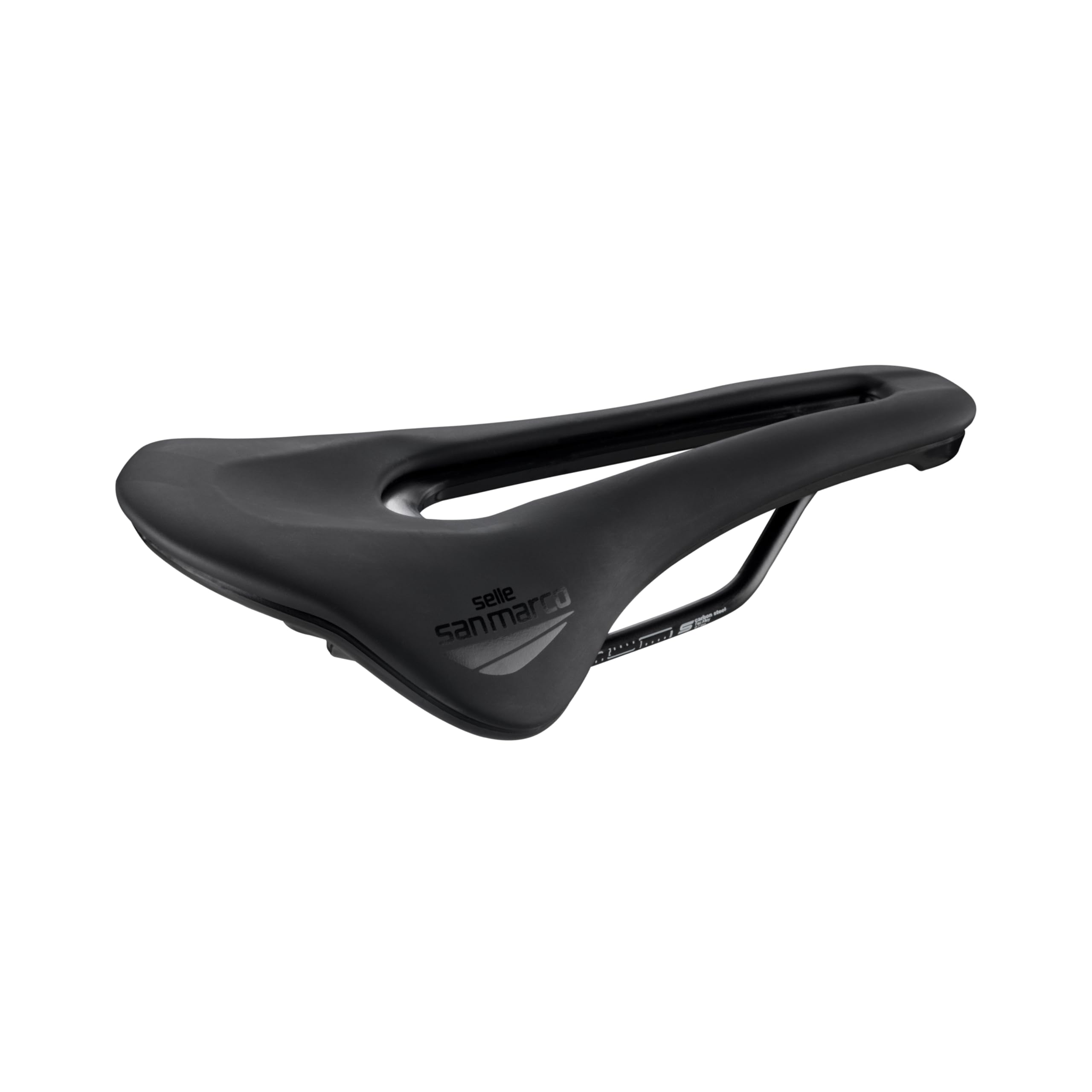 Selle San Marco Shortfit 2.0 Sport Saddle: Ergonomic Design, Lightweight Construction, Enhanced Comfort and Support for Road and MTB Cyclists, Ideal for Long Rides and Performance-Oriented Cycling
