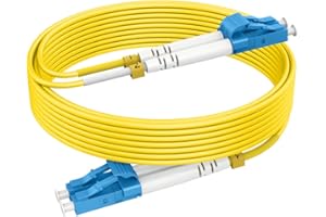 200ft/61m Single Mode Fiber Patch Cables OS2 LC to LC, Options 7inch~800ft, Fiber Optic Cable 10G SMF LSZH Duplex 9/125μm OD 