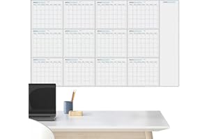 2026 Updated Year Calendar, Giant Wall Dry Erase Year Calendar, Reusable Monthly And Yearly Schedule Board For Home Office Cl