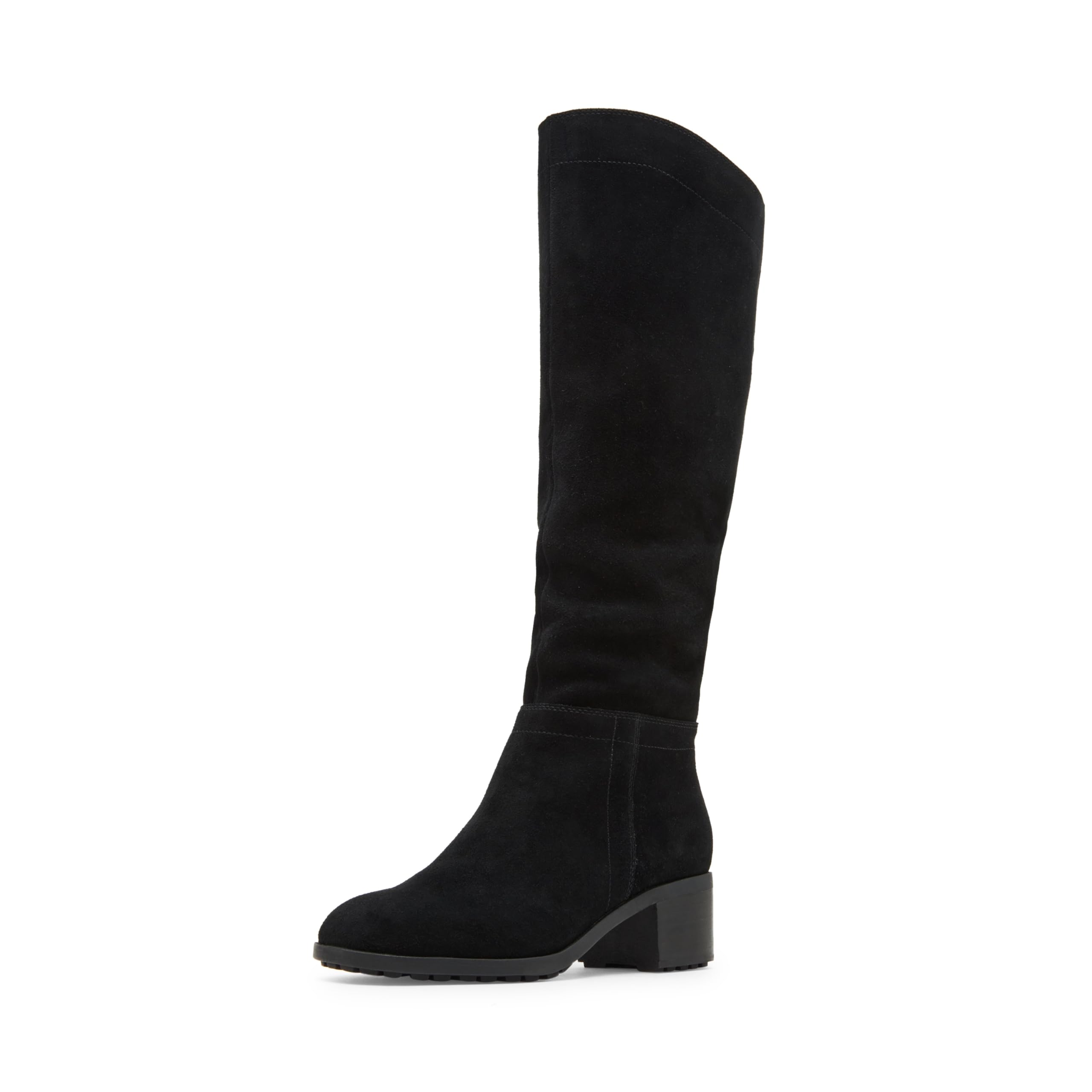 Blondo Women’s Tatiana Knee High Boot, Black Suede, 11 Wide