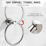 BGL Towel Ring Contemporary Stainless Steel 304 Chrome Bathroom Accessory view 4