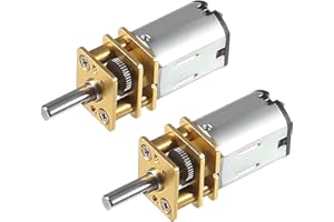 Alinan 2pcs 12V 500RPM N20 High Torque Speed Reduction Geared Motor with Metal Gearbox Motor for Smart Car DIY RC Toys